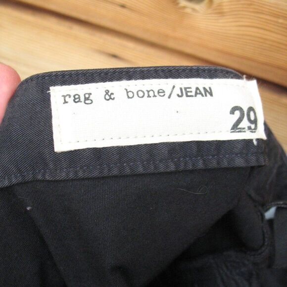 Rag & Bone Gray Moto Zip Riding Skinny Ankle Pants HTF - Picture 7 of 8